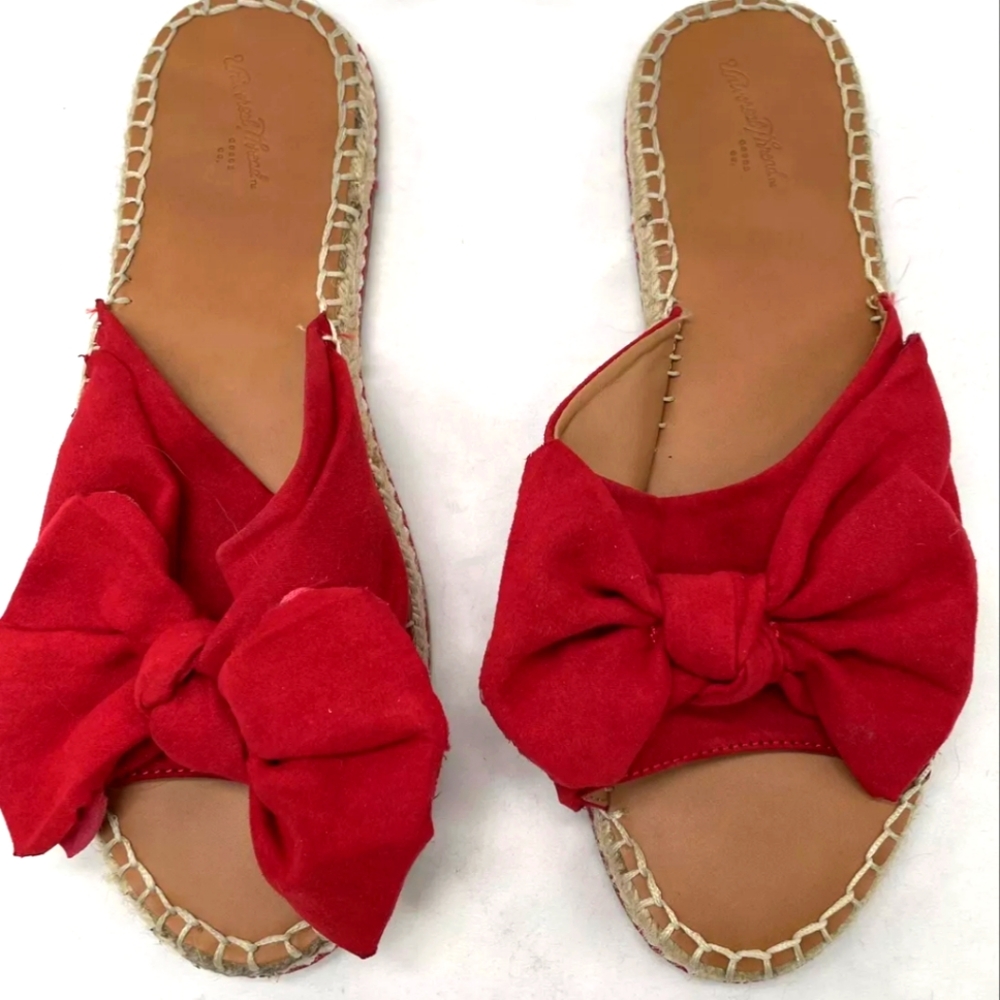 Red Women's Espadrille Sandals - Universal Thread Size 10